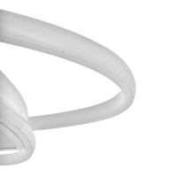 Люстра с ПДУ 1221/1WT LED 90Вт 3000-6000К белый 50х50х9 см BayerLux