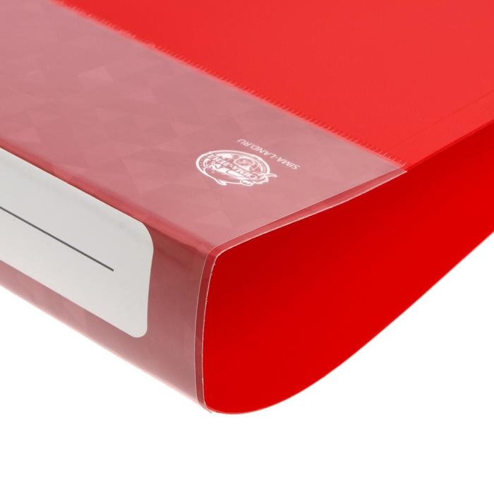 Папка на 2 кольцах А4, Calligrata, 40 мм, 700 мкм, карман на торце, красная Папка на 2 кольцах А4, Calligrata, 40 мм, 700 мкм, карман на торце, красная