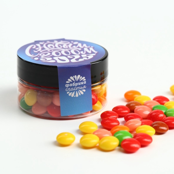 Драже в банке  Драже в банке "С Новым годом", 25 г