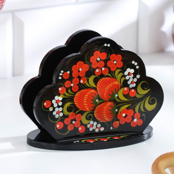 Салфетница «Солнышко», хохлома Салфетница «Солнышко», хохлома