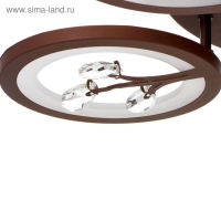 Люстра с ПДУ 661315/6 LED 120Вт 3 режима 3000-6000К кофе 59x59x13,5 см