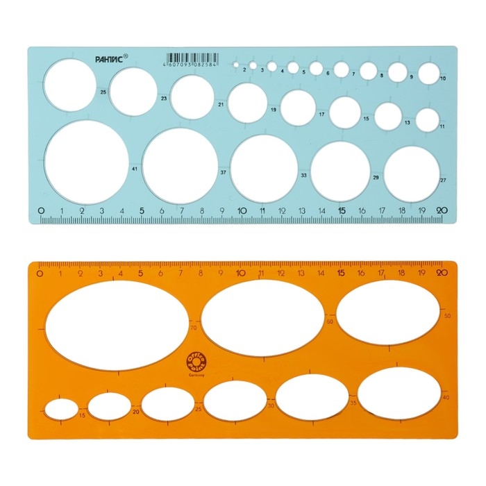 Набор трафаретов окружности 2 штуки, Calligrata, 22/36 диаметра, МИКС Набор трафаретов окружности 2 штуки, Calligrata, 22/36 диаметра, МИКС