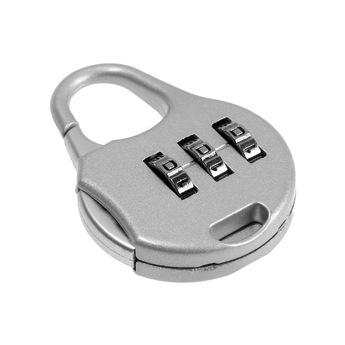 Замок навесной кодовый ТУНДРА ZK006, серый Замок навесной кодовый ТУНДРА ZK006, серый