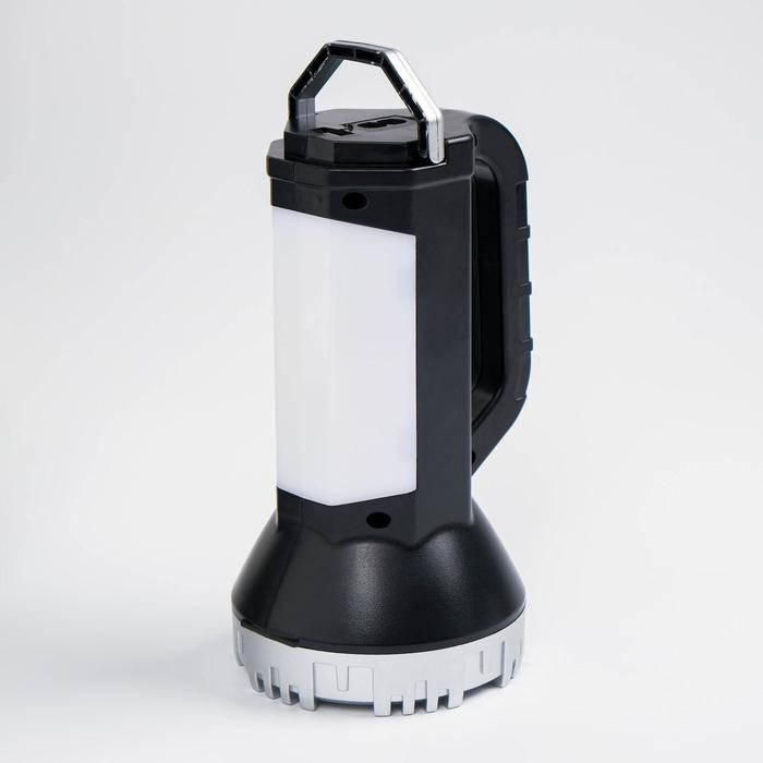 Фонарь светодиодный аккумуляторный ручной, 5 Вт, 11 х 17 см, серый Фонарь светодиодный аккумуляторный ручной, 5 Вт, 11 х 17 см, серый