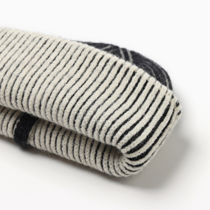 Шапка женская MINAKU, цвет чёрный, размер 56-58