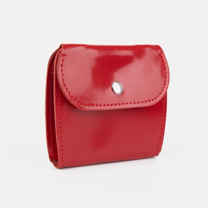 Монетница на кнопке, цвет красный Монетница на кнопке, цвет красный