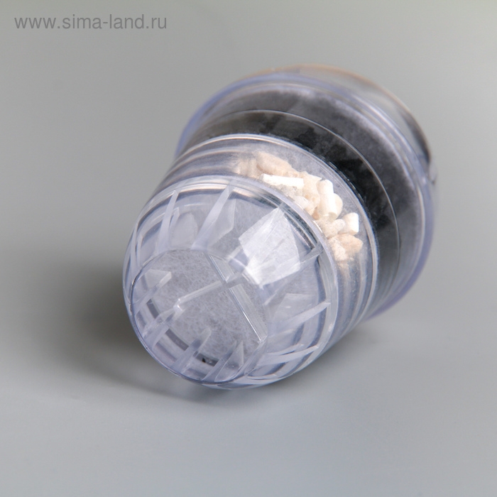 Фильтр для воды на кран Доляна «Тройной барьер», актив карбон, коралловая окаменелость,сульфат кальция, цвет МИКС