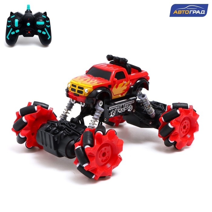 Джип радиоуправляемый DRIFT, 4WD, дрифт, работает от аккумулятора, цвет красный Джип радиоуправляемый DRIFT, 4WD, дрифт, работает от аккумулятора, цвет красный