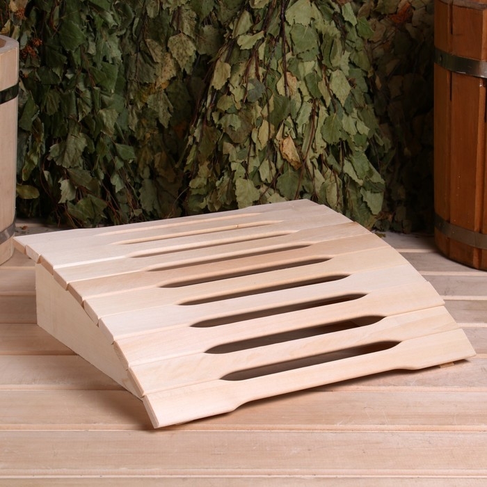 Подголовник из липы, пружинный анатомический (фигурная рейка) 35х31х9,5 см Подголовник из липы, пружинный анатомический (фигурная рейка) 35х31х9,5 см