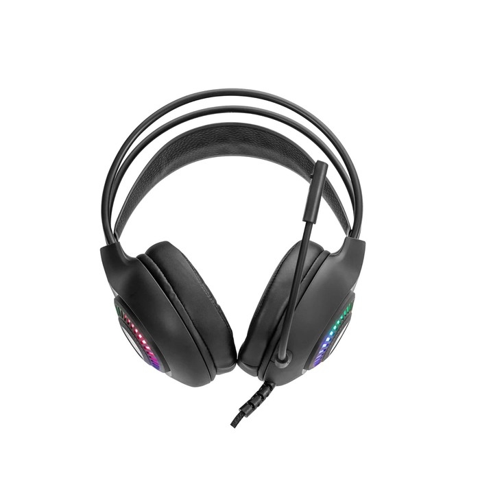 Наушники Marvo H8325, игровые, полноразмерные, микрофон, USB + 3,5 мм, 2 м, RGB, чёрные Наушники Marvo H8325, игровые, полноразмерные, микрофон, USB + 3,5 мм, 2 м, RGB, чёрные