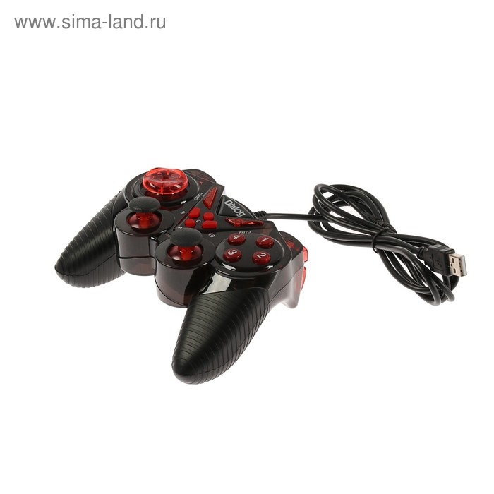 Геймпад Dialog Action GP-A13, проводной, вибрация, для PC, PS2/3, USB, черно-красный Геймпад Dialog Action GP-A13, проводной, вибрация, для PC, PS2/3, USB, черно-красный