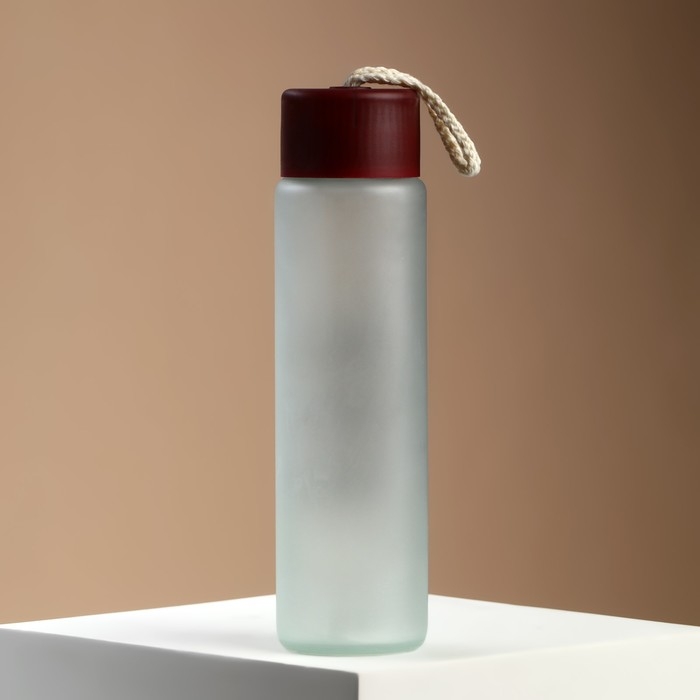 Бутылка для воды «Люби, смейся, живи»,стекло, цвет МИКС , 350 мл Бутылка для воды «Люби, смейся, живи»,стекло, цвет МИКС , 350 мл