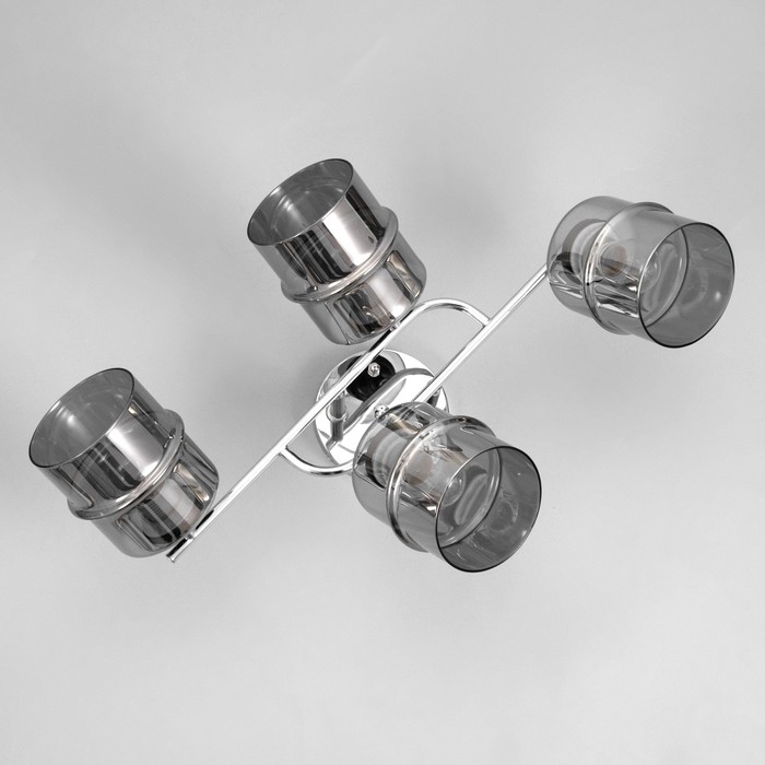 Люстра Люстра "Эрион" 4хЕ27 40Вт хром 60х26 см