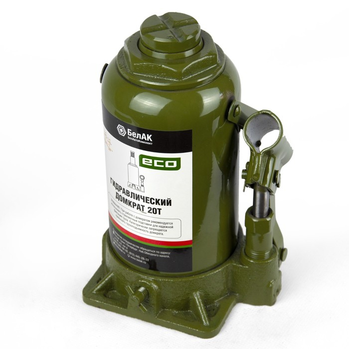 Домкрат гидравлический  Домкрат гидравлический "БелАК" ECO БАК.70021, подъем/подхват 410/210 мм, 20 т