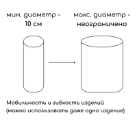 Защита стволов деревьев, 36 × 22 см, набор 4 шт., пластик