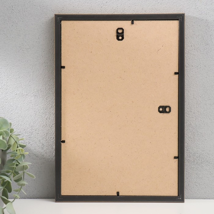 Фоторамка пластик "МИРАМ" 20х30 см золото (пластиковый экран)