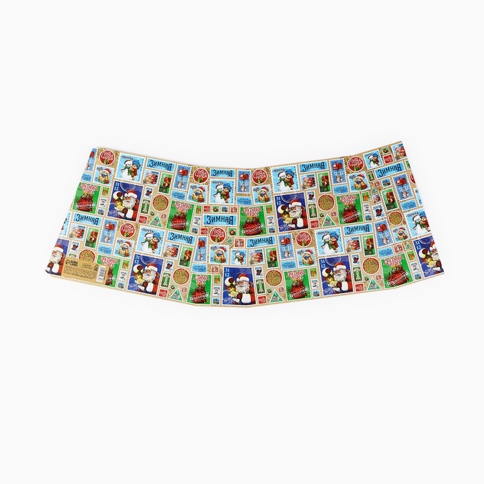 Коробка новогодняя складная с ручками «Новогодняя почта» 23 х 8 х 32 см, Новый год Коробка новогодняя складная с ручками «Новогодняя почта» 23 х 8 х 32 см, Новый год