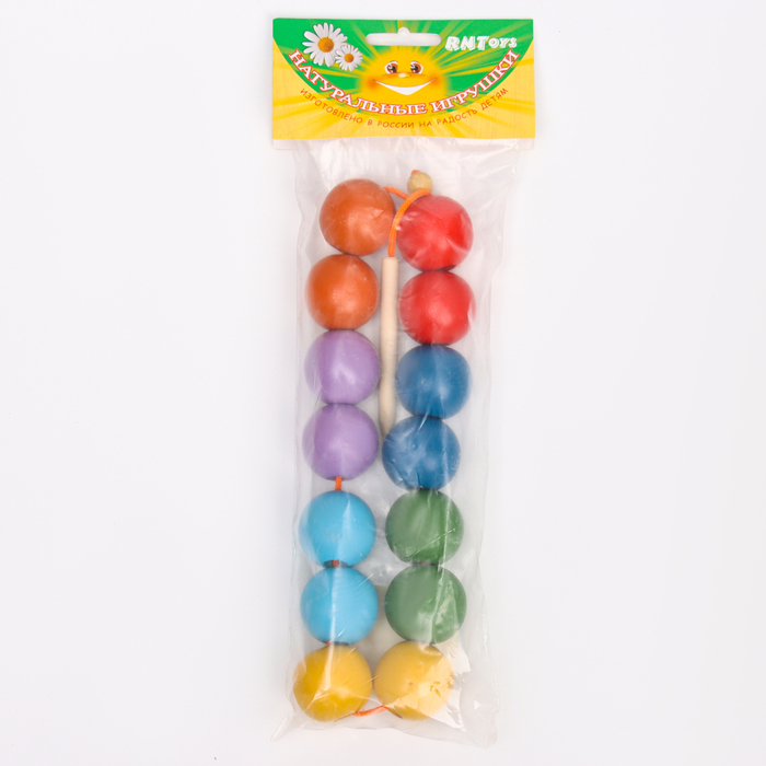 Бусы «Радуга» шары цветные, 14 шт. Бусы «Радуга» шары цветные, 14 шт.