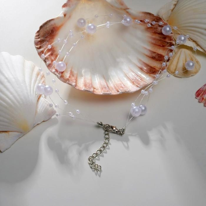 Чокер «Невеста» жемчужинки, цвет белый, 30 см Чокер «Невеста» жемчужинки, цвет белый, 30 см