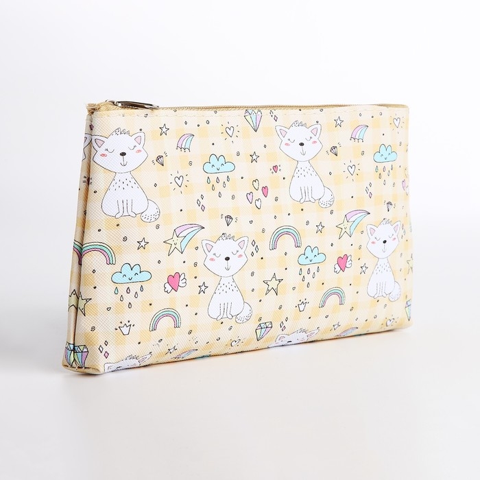 Косметичка на молнии, цвет жёлтый Косметичка на молнии, цвет жёлтый