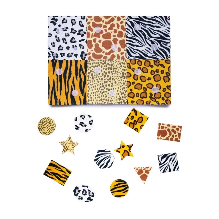 Игра на липучках «Методика Сегена», набор №4, из фетра Игра на липучках «Методика Сегена», набор №4, из фетра