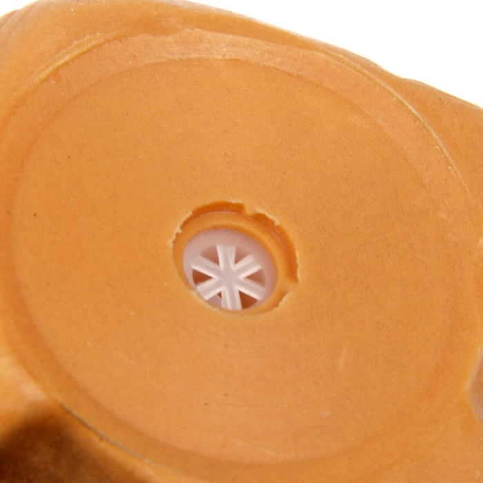 Игрушка пищащая Игрушка пищащая "Маленький друг" для собак, бульдог, 9 см, тёмно-коричневая