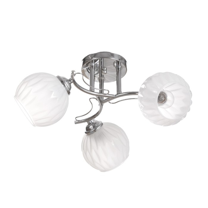 Люстра Люстра "Селена" 3х40Вт Е27 Хром 48х48х21см