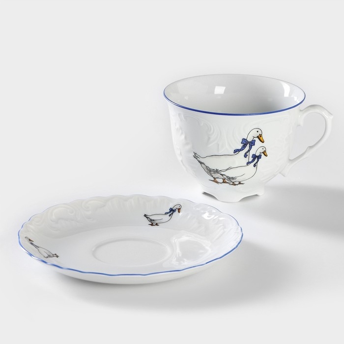 Чайная пара «Рококо. Гуси», 330 мл Чайная пара «Рококо. Гуси», 330 мл