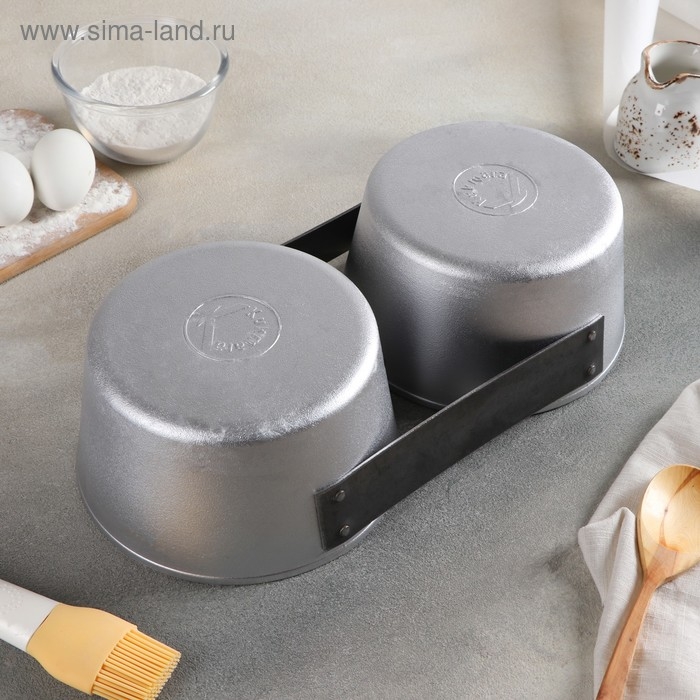 Хлебная форма для выпечки, 17.5×9.5×14 см, 2-х секционная Хлебная форма для выпечки, 17.5×9.5×14 см, 2-х секционная