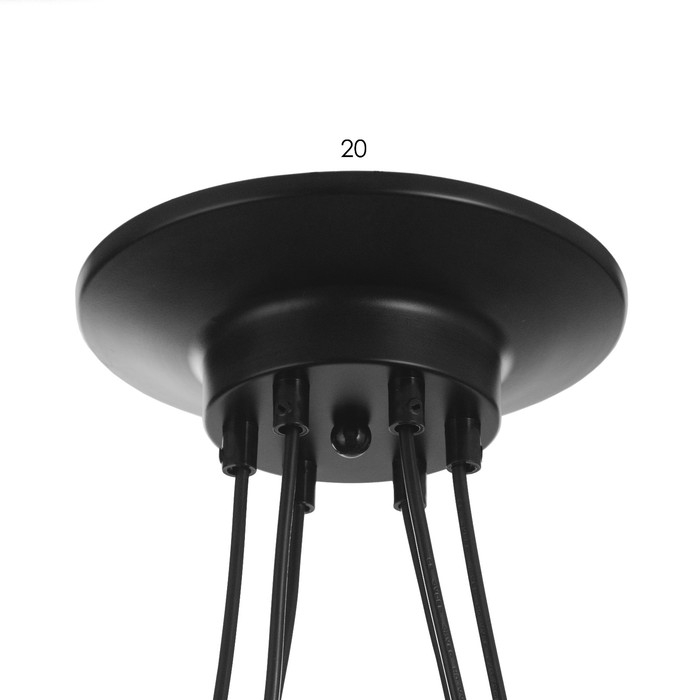 Светильник Светильник "Скин паук" 6хЕ27 40Вт черный 30х30х20-150см