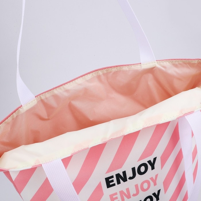 Сумка женская пляжная Сумка женская пляжная "Enjoy", 39х32 см, розовая