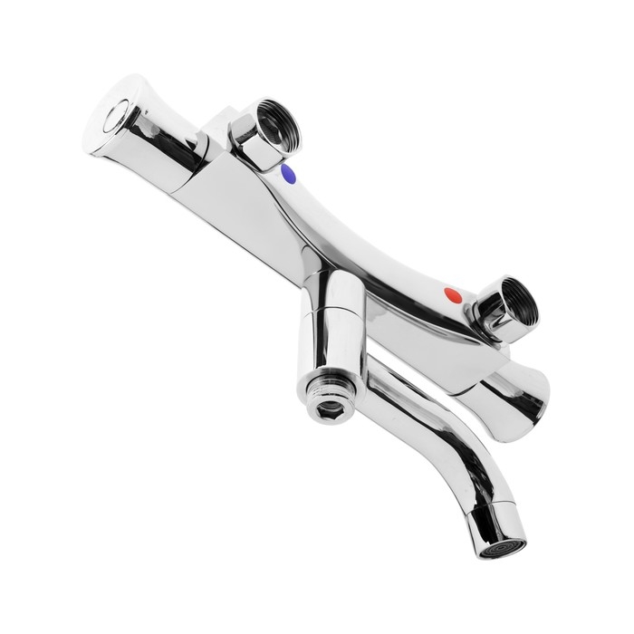 Смеситель для ванны ZEIN Z4482, термостатический, душевой набор, лейка 5 режимов, хром Смеситель для ванны ZEIN Z4482, термостатический, душевой набор, лейка 5 режимов, хром