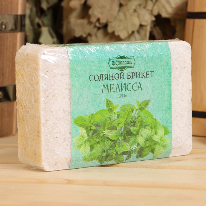 Соляной брикет  Соляной брикет "Мелисса", 1,35 кг "Добропаровъ"