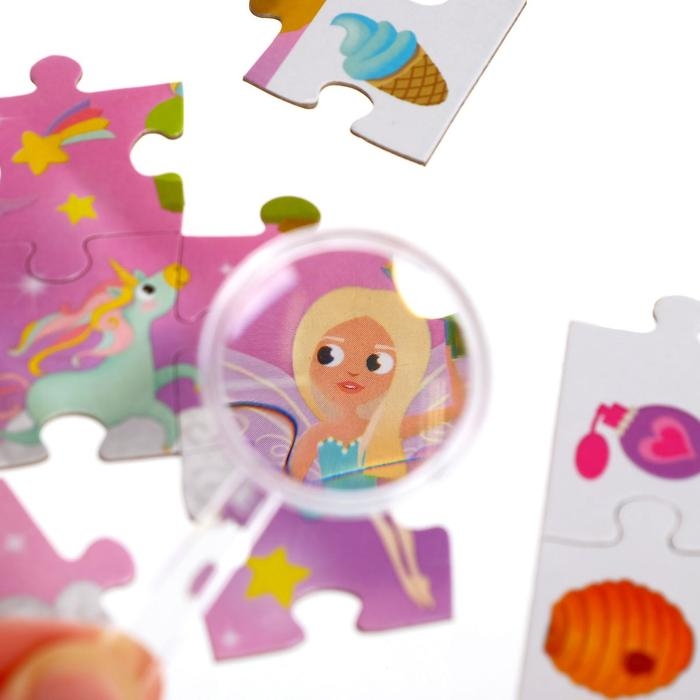 Пазлы «Найди и покажи. Сказочный город единорогов», 88 деталей Пазлы «Найди и покажи. Сказочный город единорогов», 88 деталей