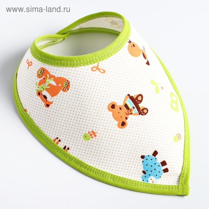 Нагрудник-бандана/слюнявчик для кормления непромокаемый на кнопке, для мальчика, МИКС Нагрудник-бандана/слюнявчик для кормления непромокаемый на кнопке, для мальчика, МИКС