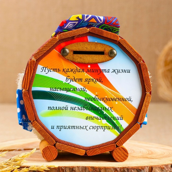 Копилка деревянная Копилка деревянная "Домовой Кузьма", микс