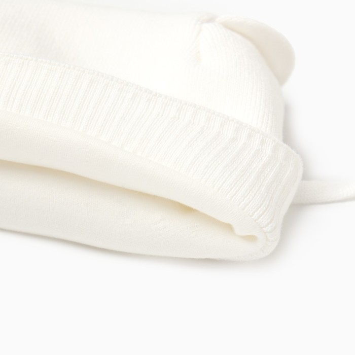 Шапка детская, цвет ванильный, размер 42-44 (6-9 мес) Шапка детская, цвет ванильный, размер 42-44 (6-9 мес)