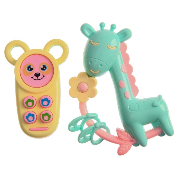 Набор погремушек «Нежность», в сумочке, 6 шт, Крошка Я Набор погремушек «Нежность», в сумочке, 6 шт, Крошка Я