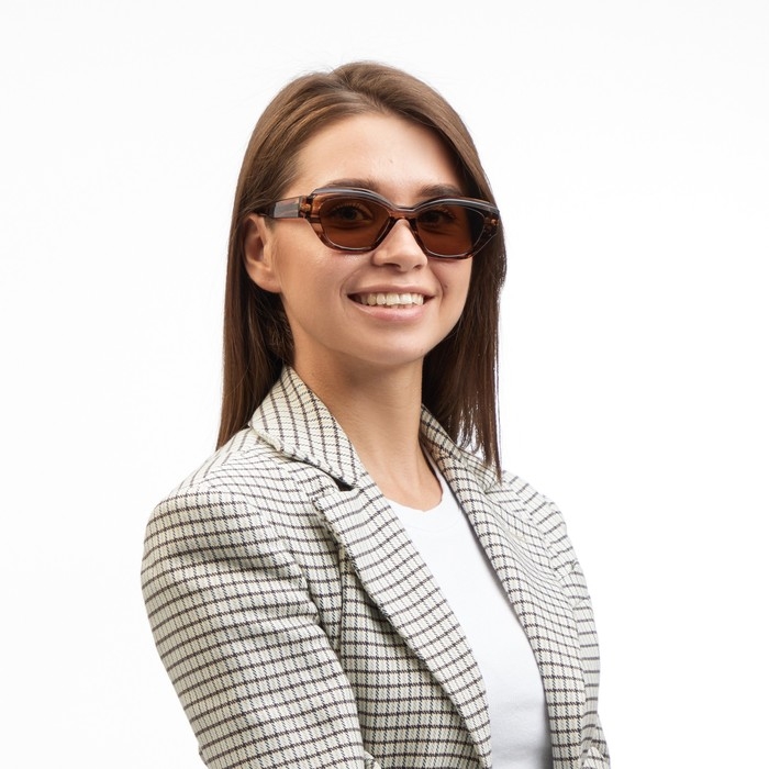 Очки солнцезащитные Очки солнцезащитные "OneSun", uv 400, дужка 14.5 см, ширина 14.5 см, линза 3.6 х 5.2 см