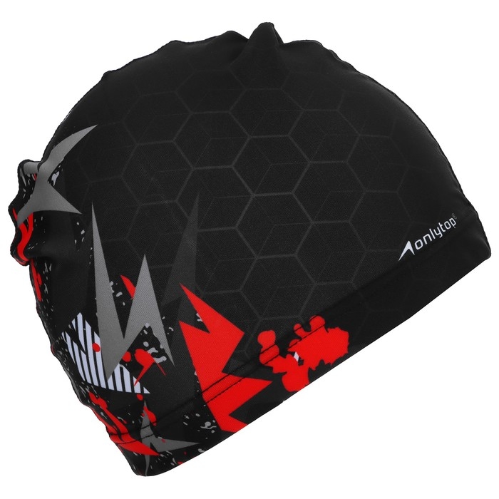 Шапочка для плавания взрослая ONLYTOP «Соты», тканевая, обхват 54-60 см