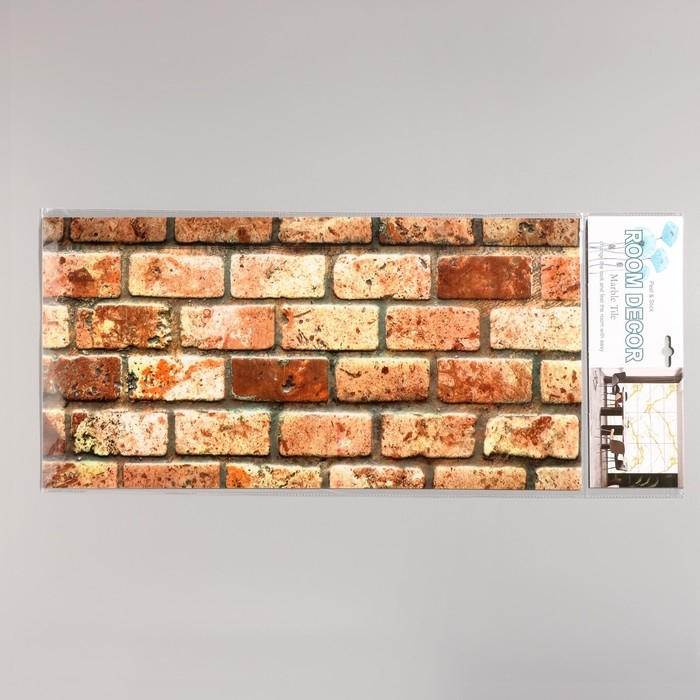 Панель самоклеящаяся 60*30см кирпич красный Панель самоклеящаяся 60*30см кирпич красный