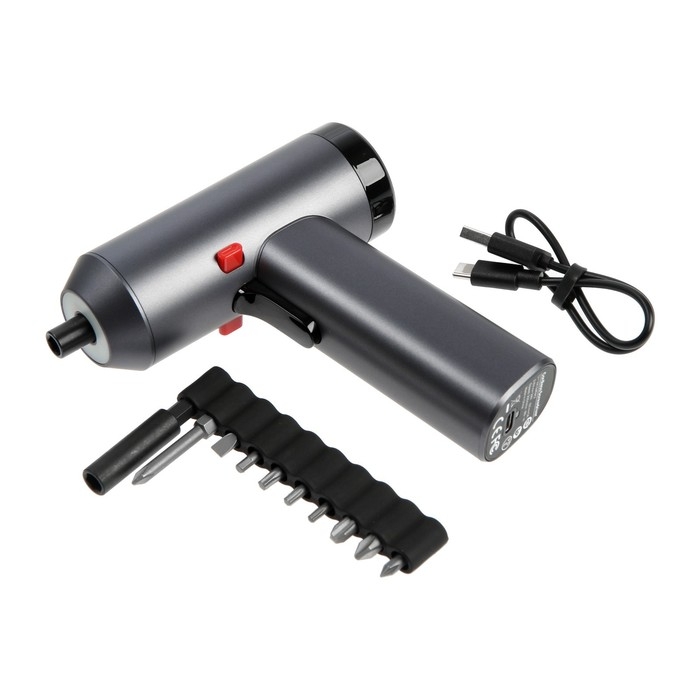 Аккумуляторная отвертка ТУНДРА ПРОФИ, 3.6 В, 2 Ач, Li-ion, 220 об/мин, 12 предметов, кейс Аккумуляторная отвертка ТУНДРА ПРОФИ, 3.6 В, 2 Ач, Li-ion, 220 об/мин, 12 предметов, кейс