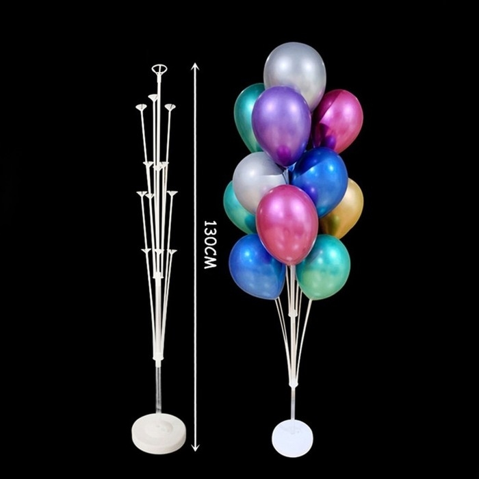 Стойка для воздушных шаров с подставкой под воду/песок на 7 шаров, высота 130 см Стойка для воздушных шаров с подставкой под воду/песок на 7 шаров, высота 130 см