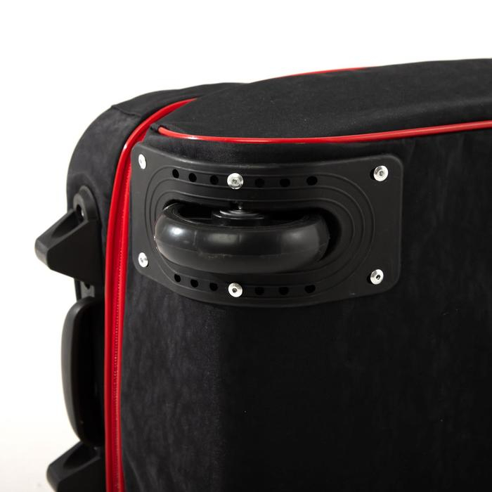 Чемодан детский 33 л (S), отдел на молнии, наружный карман, цвет чёрный