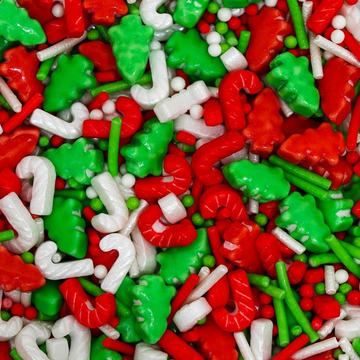 Новый год. Посыпка кондитерская "Предвкушение рождества", микс, 50 г