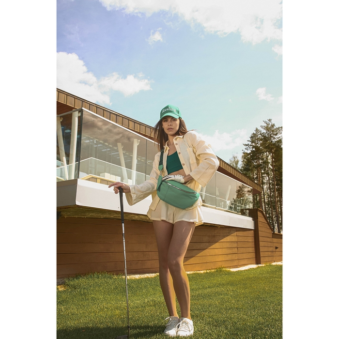 Сумка кросс-боди на молнии, цвет зелёный Сумка кросс-боди на молнии, цвет зелёный