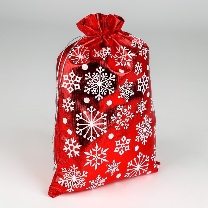 Мешочек подарочный парча «Метель», 20 х 30 см +/- 1.5 см, Новый год Мешочек подарочный парча «Метель», 20 х 30 см +/- 1.5 см, Новый год