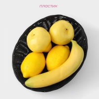 Корзинка для подачи Доляна «Плетёнка», 25×18×6,5 см, цвет коричневый