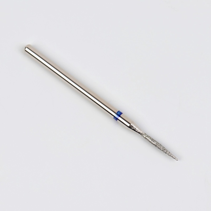 Фреза алмазная для маникюра «Игла», средняя зернистость, 1,2 × 10 мм, в пластиковом футляре Фреза алмазная для маникюра «Игла», средняя зернистость, 1,2 × 10 мм, в пластиковом футляре