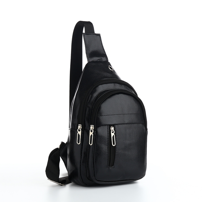 Сумка-слинг мужская, цвет чёрный Сумка-слинг мужская, цвет чёрный